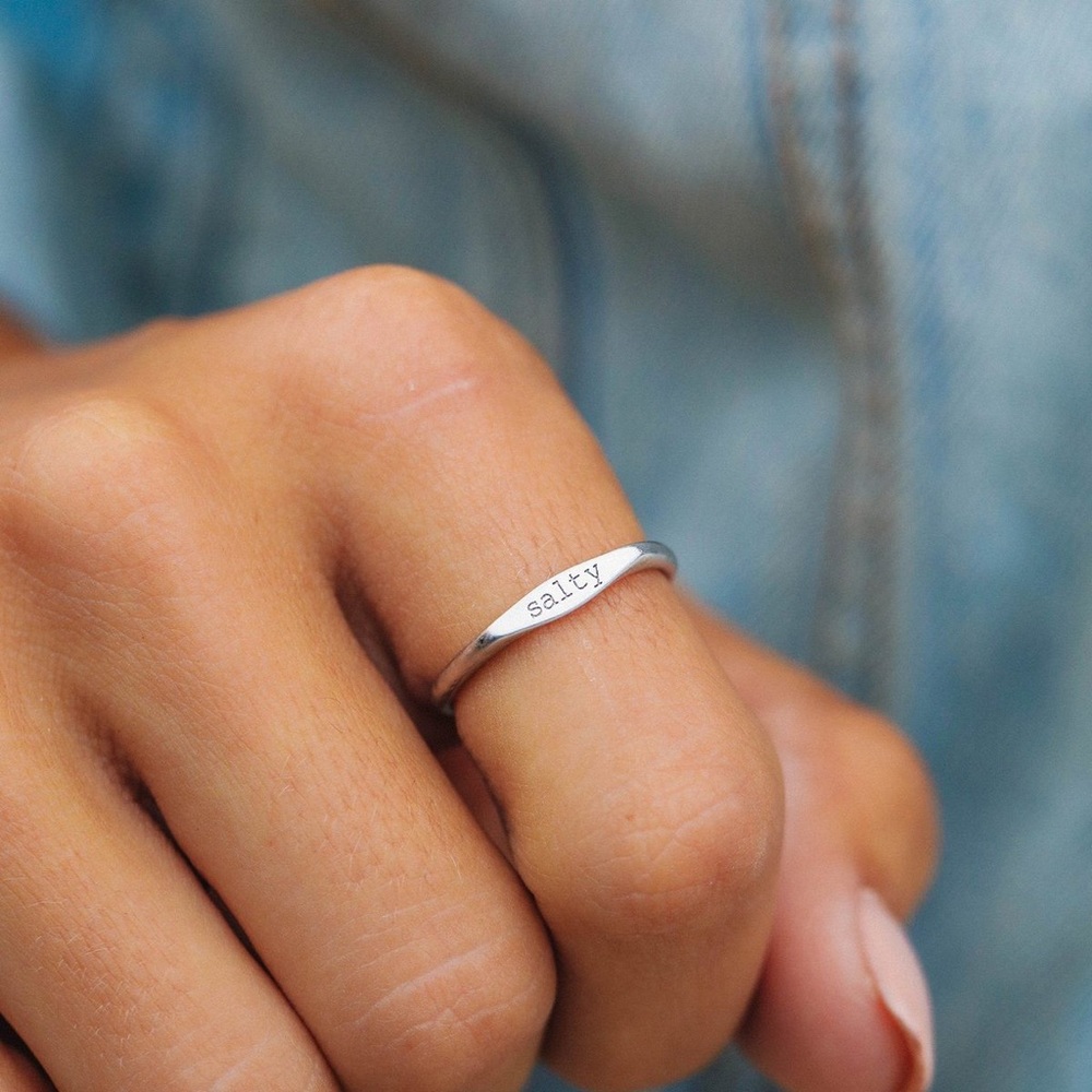 Pura vida Salty stackable ring sz 8